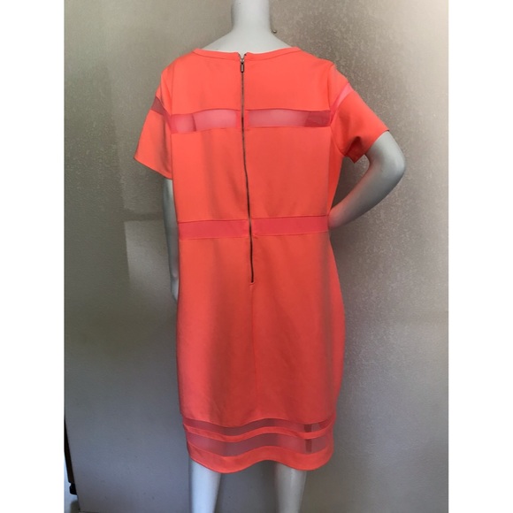 Boutique Plus Size Coral/Peach Dress NWT X2 - Picture 2 of 3